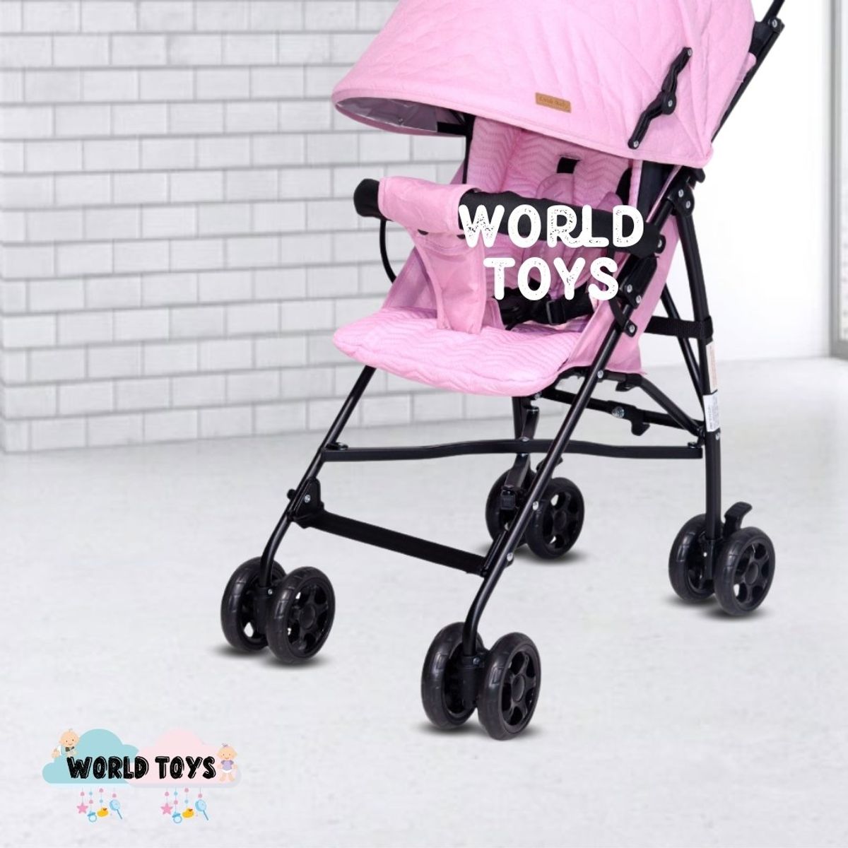 BABY - Coche Bastón de Lujo «AIMAR II» Pink