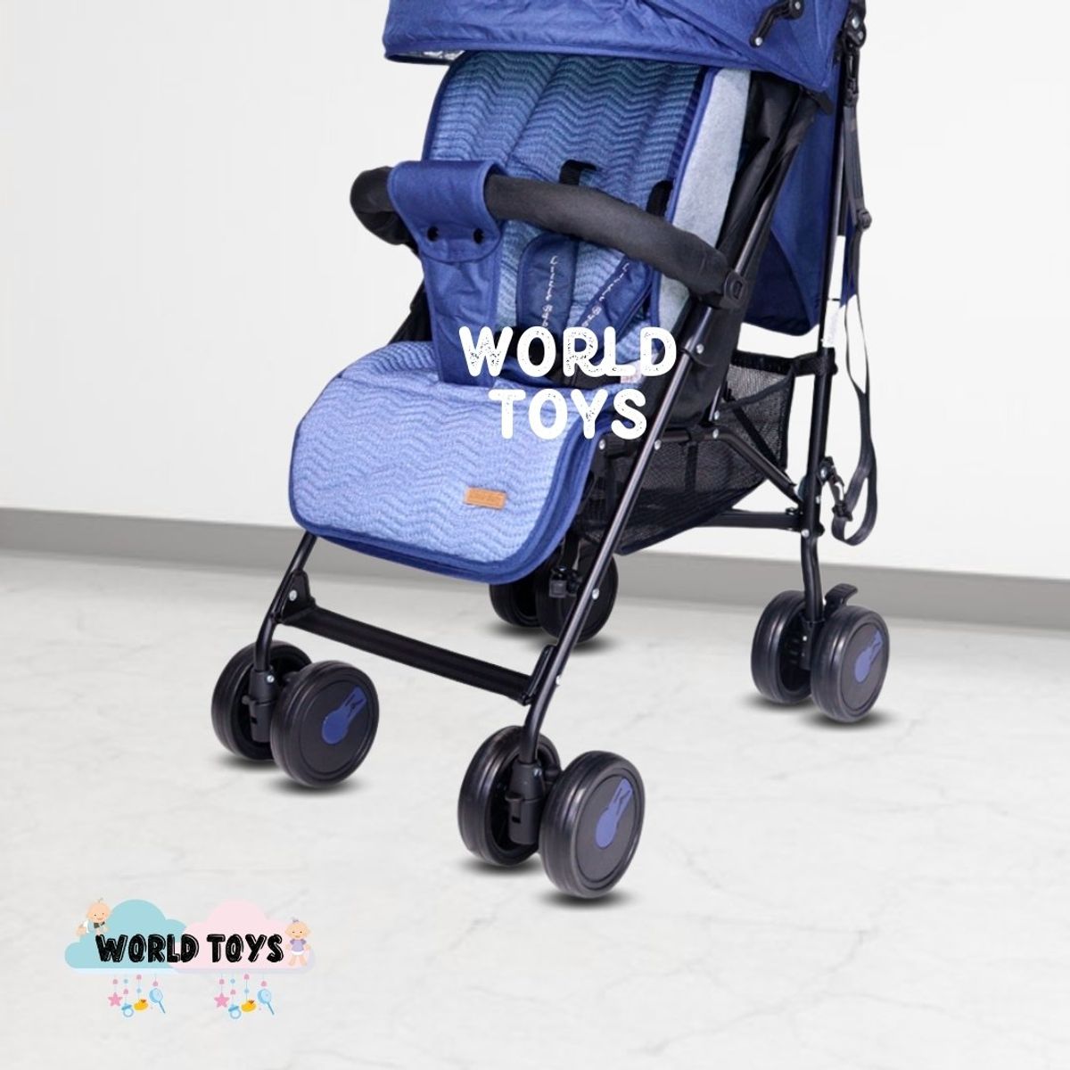 BABY - Coche Bastón de Lujo «NEWBURN» Blue