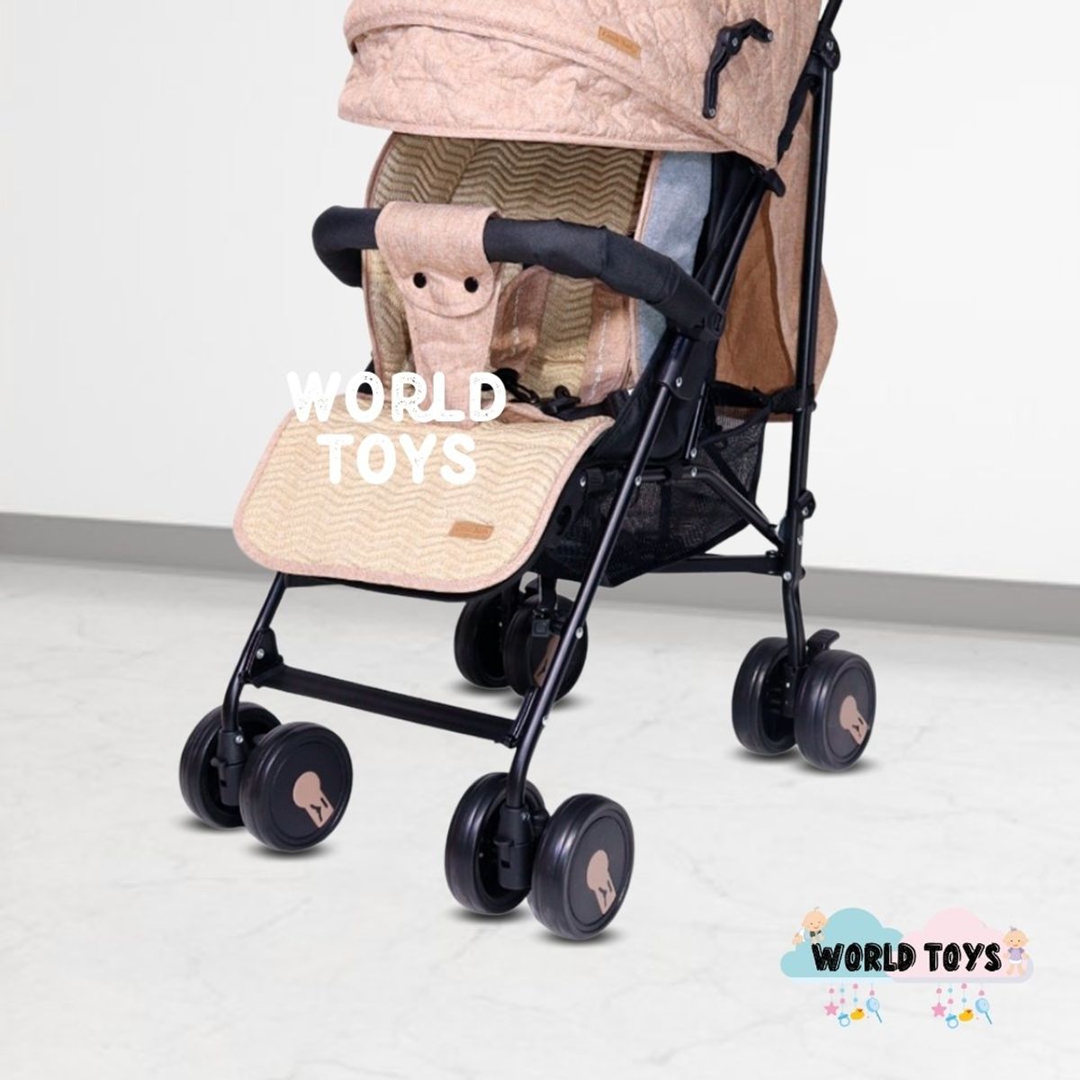 BABY - Coche Bastón de Lujo «NEWBURN» Beige