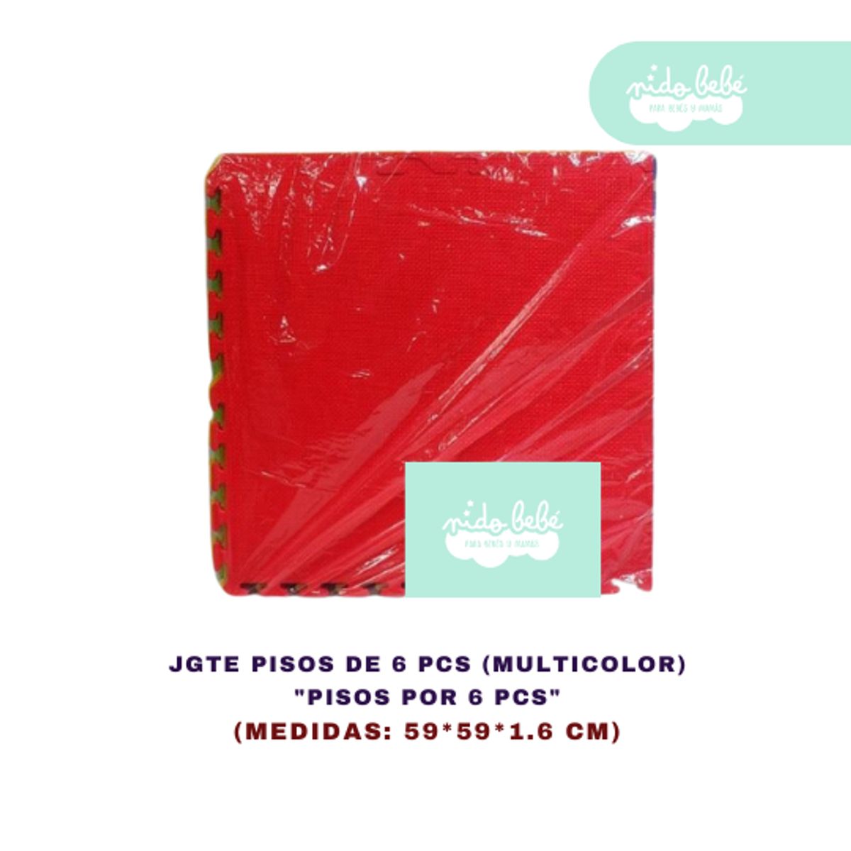 GENERICO - piso armable para bebe 1.6 multicolor