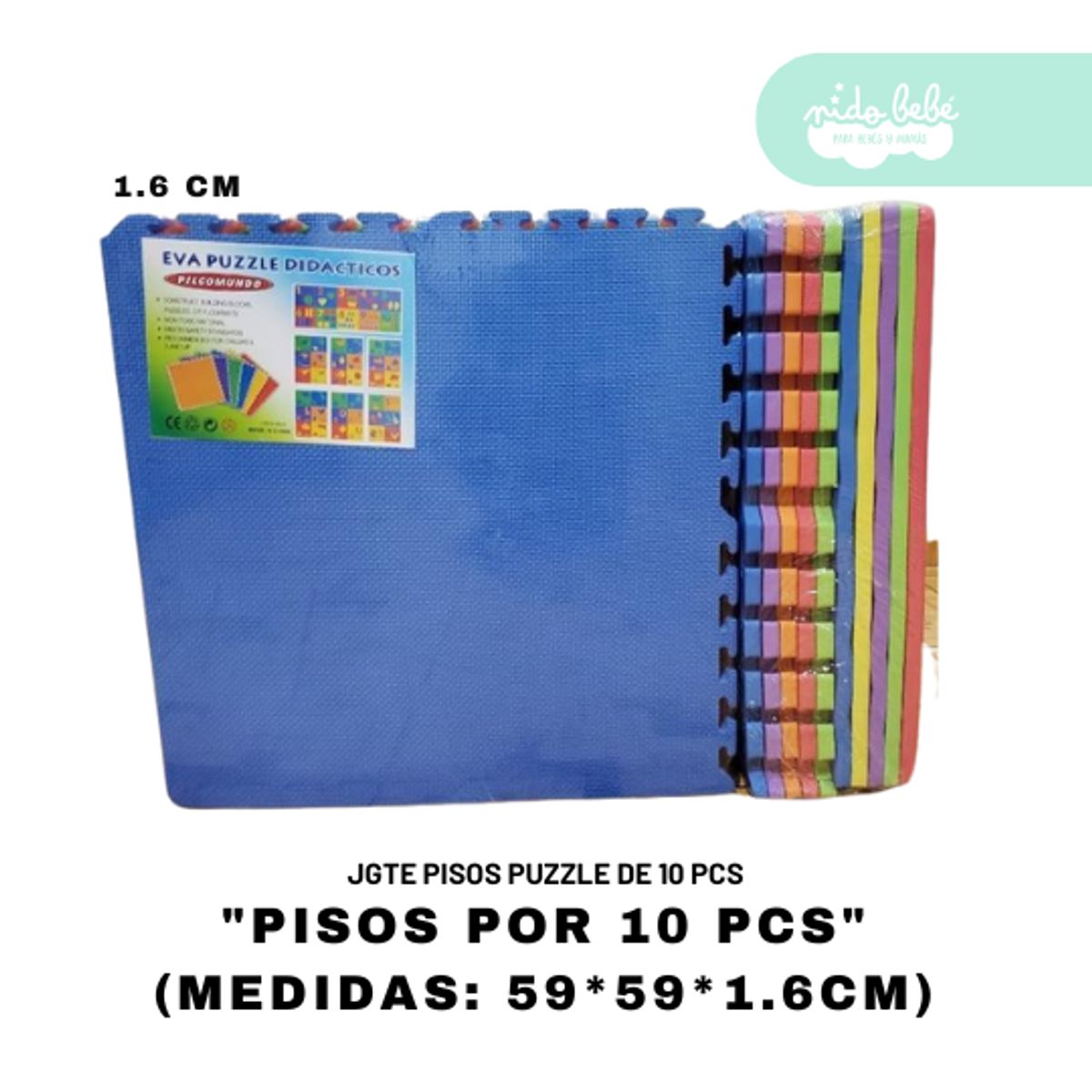 GENERICO - piso armable para bebe 1.6 x 10pcs