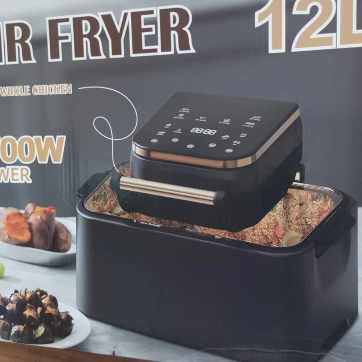 GENERICO - Freidora de aire inteligente de 12L