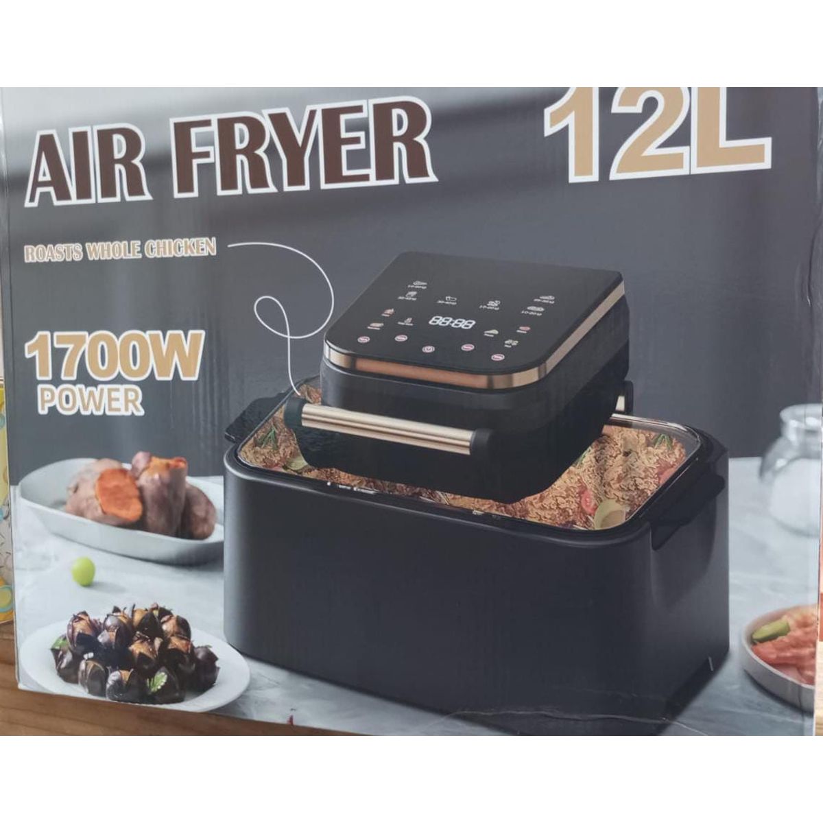 GENERICO - Freidora de aire inteligente de 12L