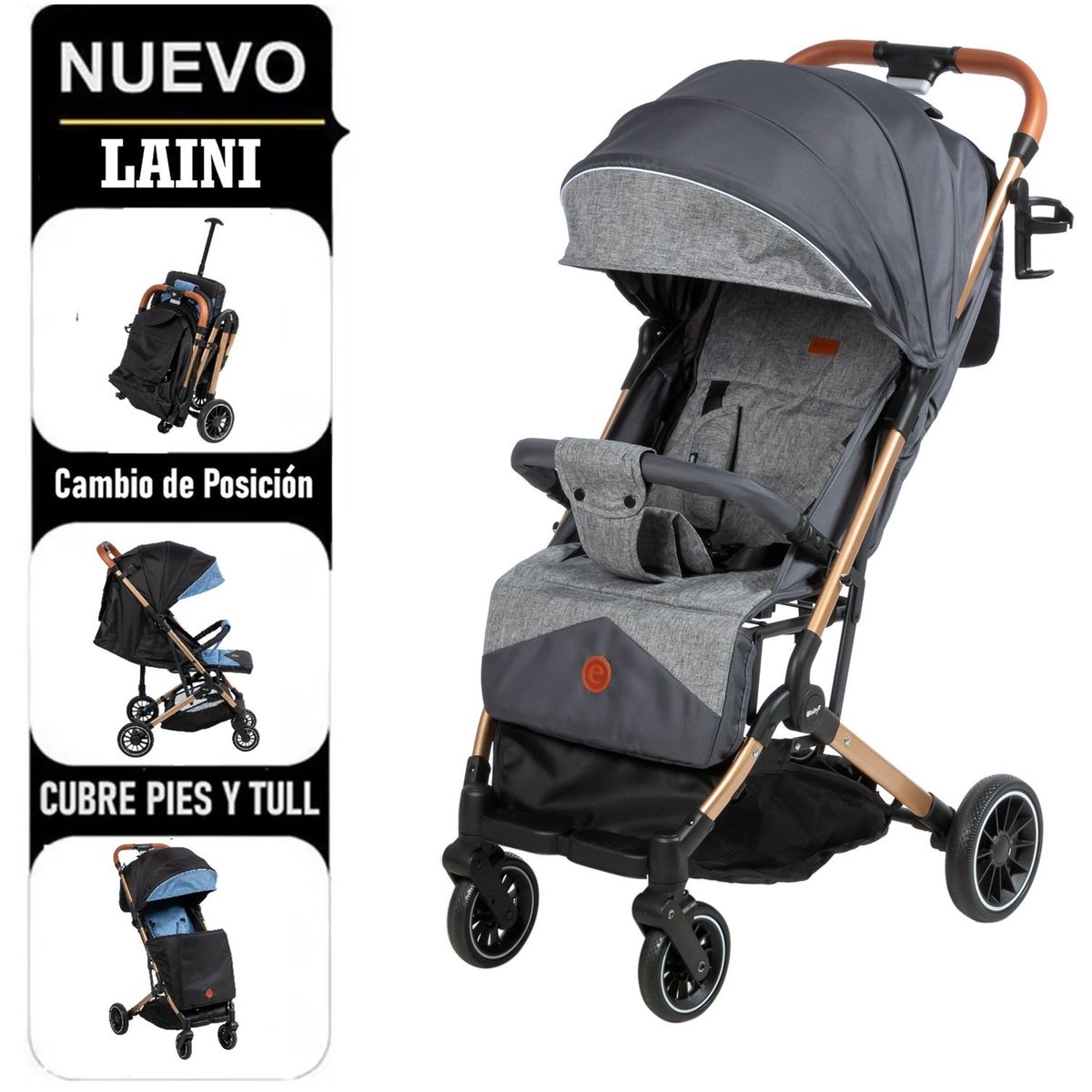 EBABY - Ebaby Coche Maleta Laini GRIS