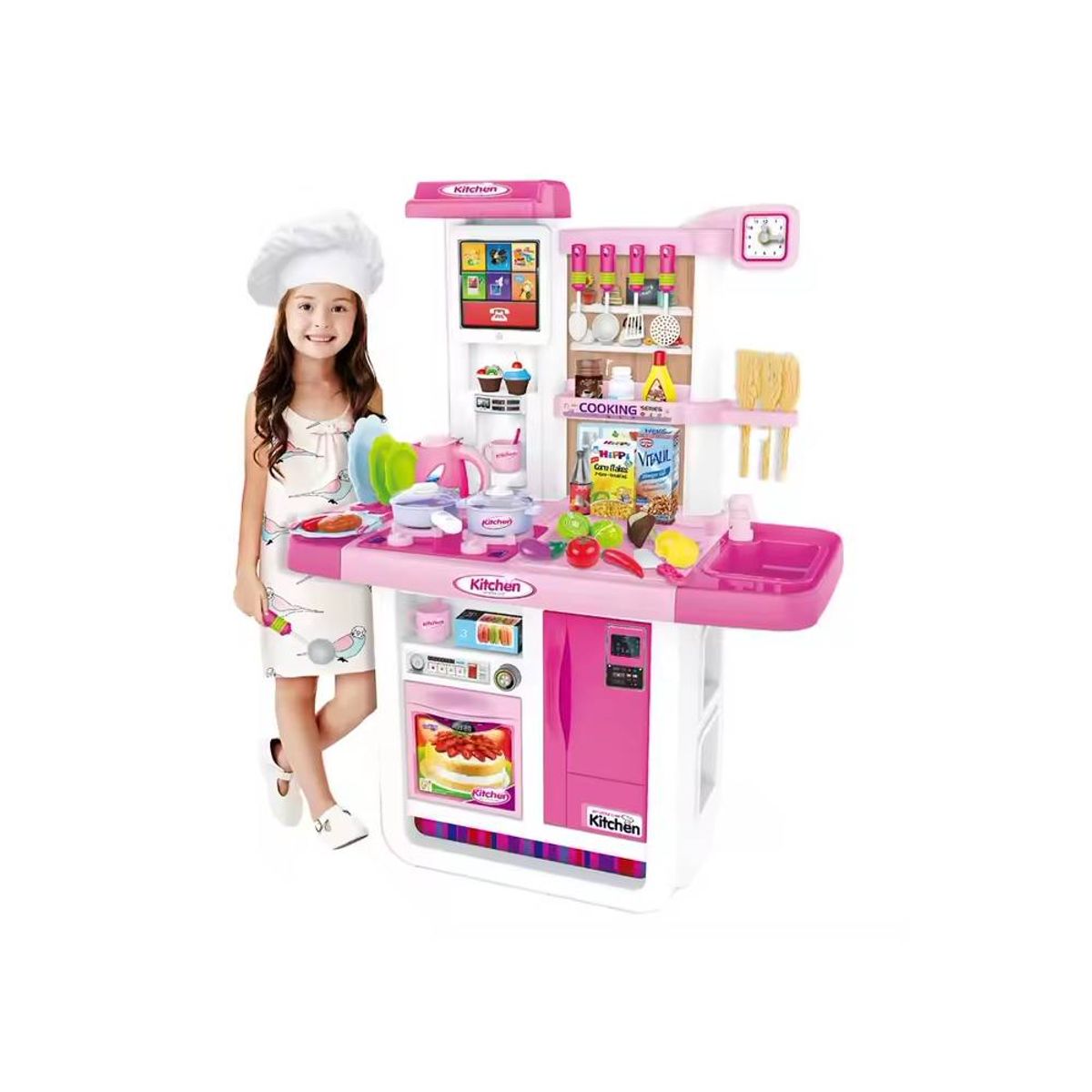 GENERICO - Cocina My Little Chef rosada interactiva 98cm