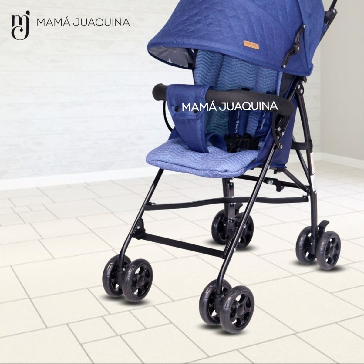 BABY - Coche Bastón de Lujo «AIMAR II» Blue