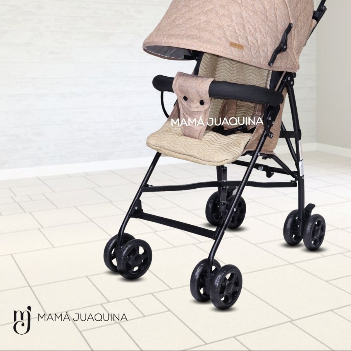 BABY - Coche Bastón de Lujo «AIMAR II» Beige