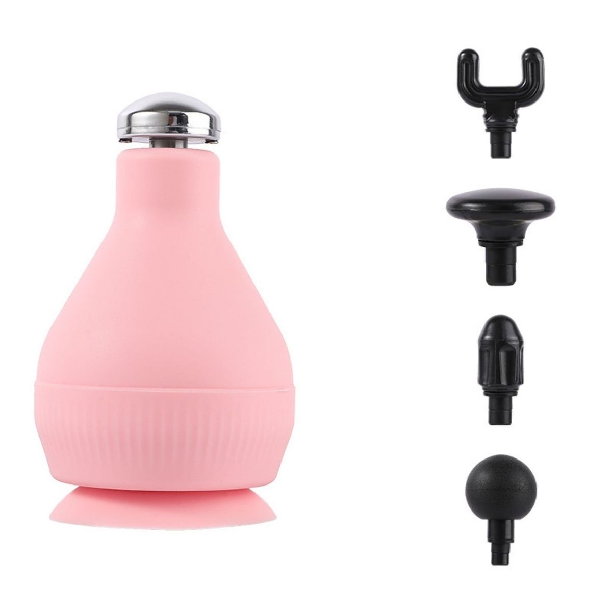 VICTORIA - Mini Pistola de Masaje Profesional con 5 Cabezales y Carga USB-C