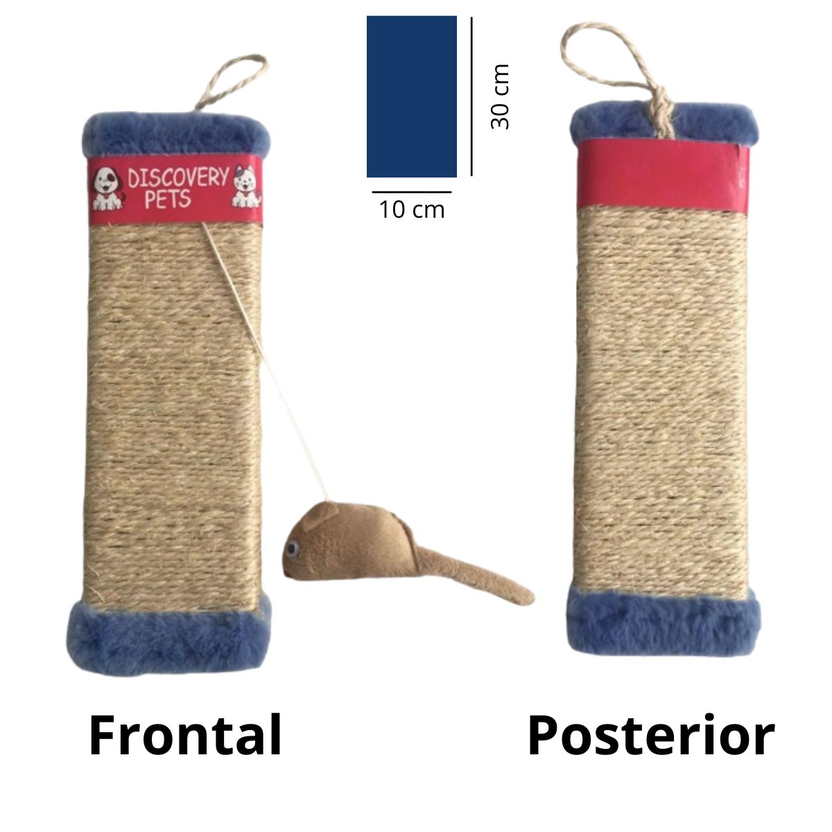 GENERICO - RASCADOR PARA GATO FORMA DE TABLA-AZUL NOCHE