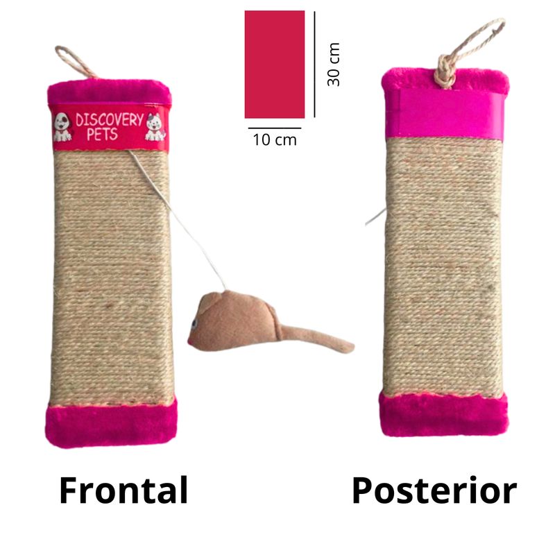 GENERICO - RASCADOR PARA GATO FORMA DE TABLA-FUCSIA