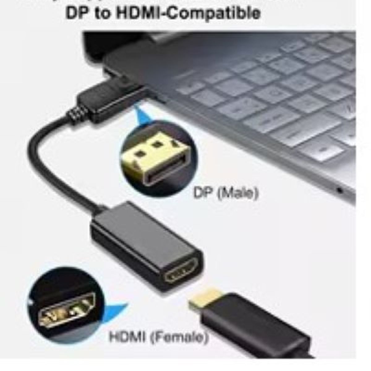 GENERICO - Adaptador Display Port DP a HDMI 4K