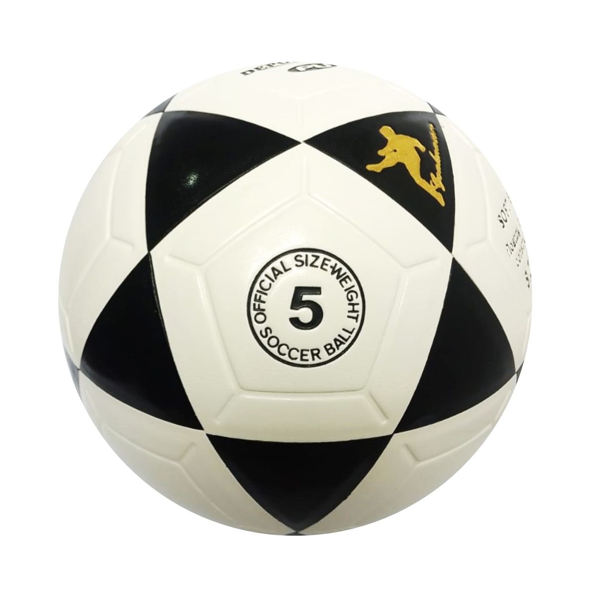 GENERICO - PELOTA PARA FÚTBOL TALLA 5 CUERO PU VULCANIZADO BLANCO