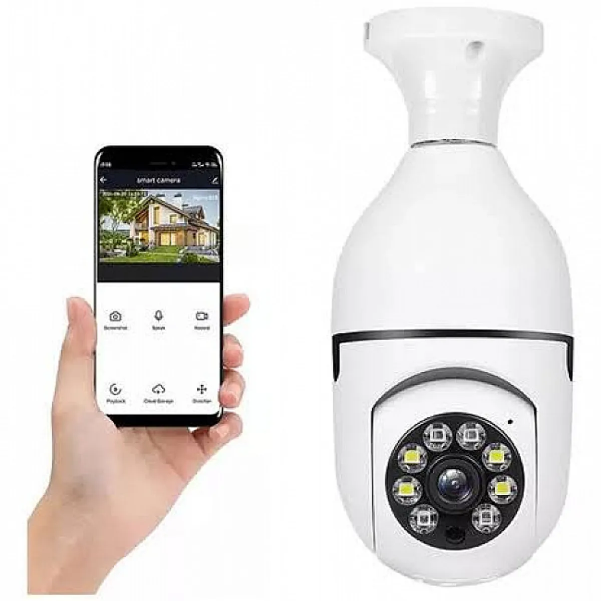 GENERICO - FOCO CÁMARA ESPIA FACIL DE INSTALAR