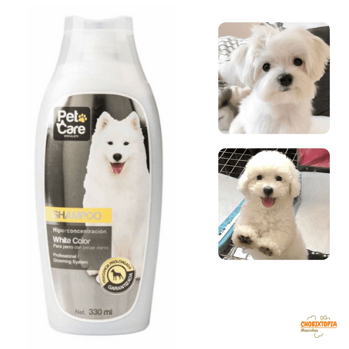 PET CARE - SHAMPOO MASCOTA PET CARE PARA PELO BLANCO x 330 mL