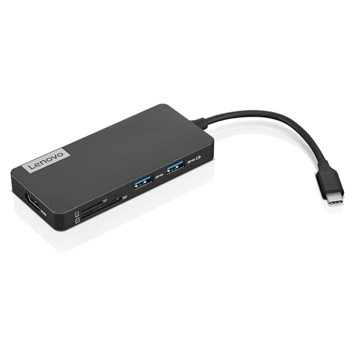 LENOVO - Concentrador de puertos Hub Lenovo USB-C 7-in-1 Color Iron Grey