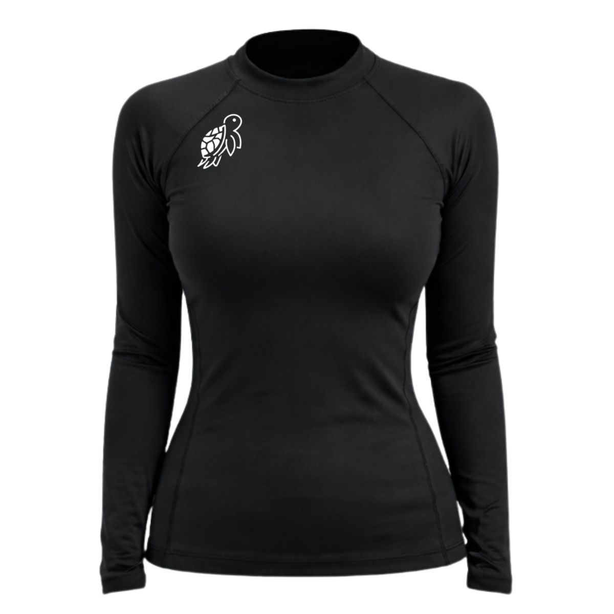 AQUA&MODA - LICRA CON PROTECCIÓN UV AQUAMODA LAMTOHN NEGRO TORTUGA UNISEX LOGO BLANCO REFLECTIVO