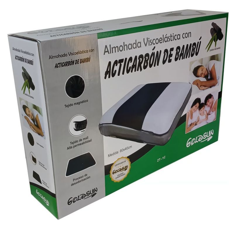 GOLDSUN - ALMOHADA VISCOELASTICA  ACTICARBON BAMBU MEMORY FAOM