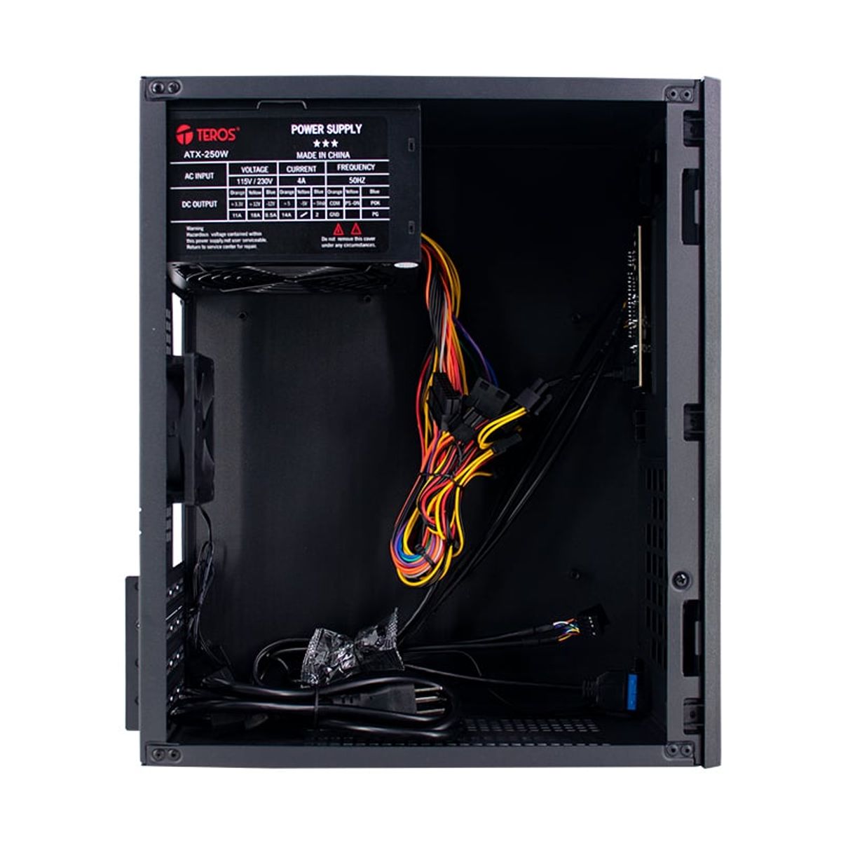 TEROS - Case TEROS TE-1033S Mini Tower ATX 250 W USB 3 0 - 2 0 audio HD negro