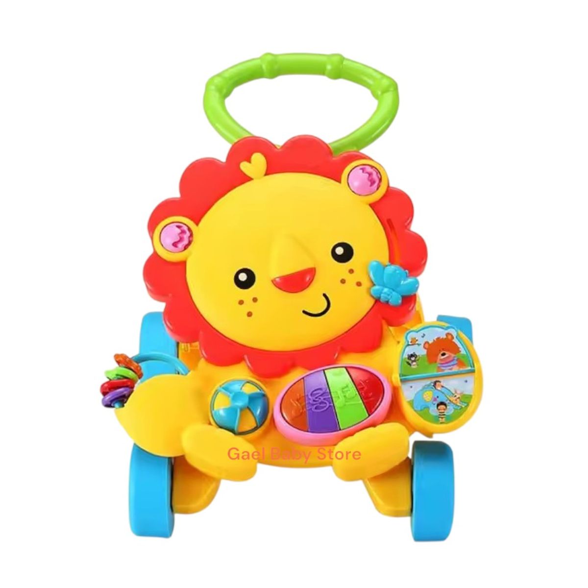 GENERICO - CAMINADOR 2 EN 1 PARA BEBÉ DISEÑO LEON