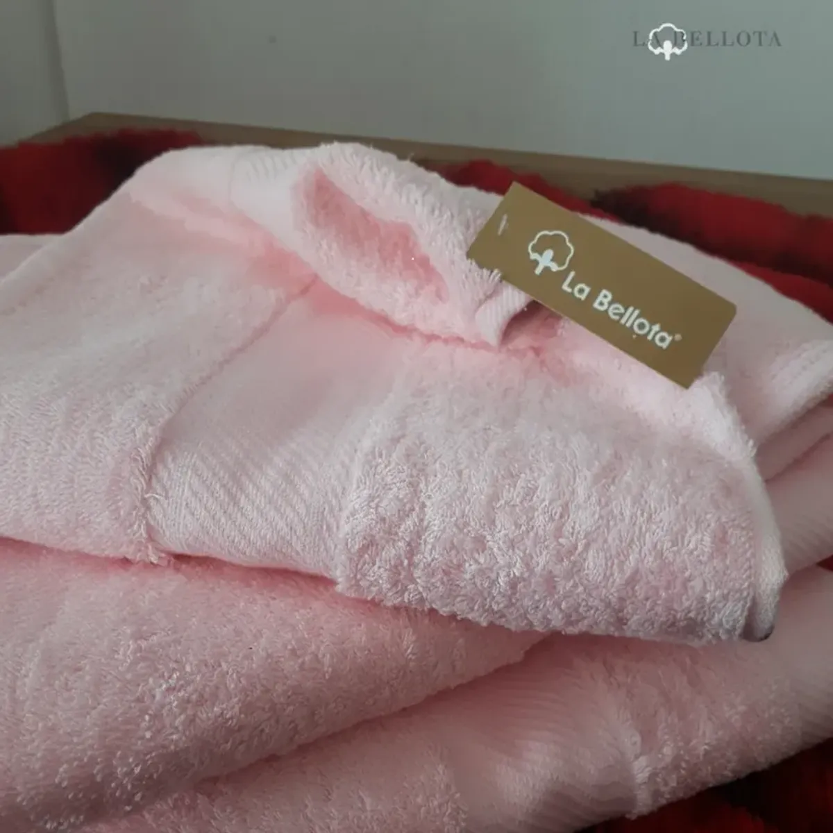 LA BELLOTA - Toalla de Baño "Gold Label" 560 grs/m2 "La Bellota" Rosada Bebé