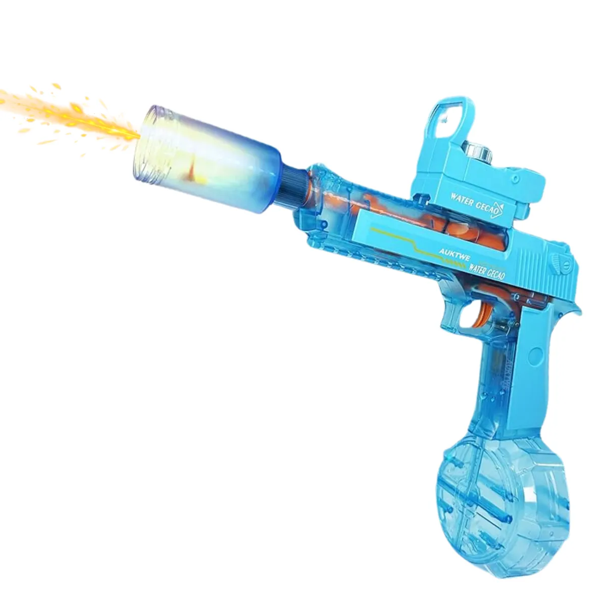 GENERICO - Pistola De Agua Eléctrica Simula Fuego Juguete  Azul