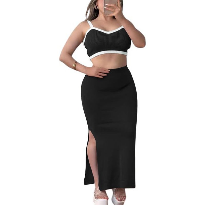 GENERICO - Conjunto Mujer En Hilo Top 359G-34 Color Negro