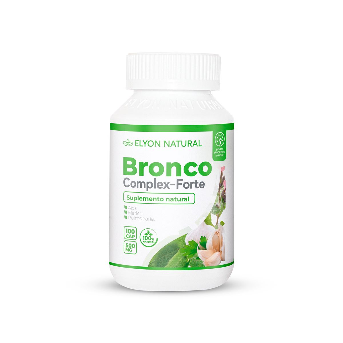 GENERICO - Bronco Complex 500mg Elyon Salud Pulmonar 100 Capsulas