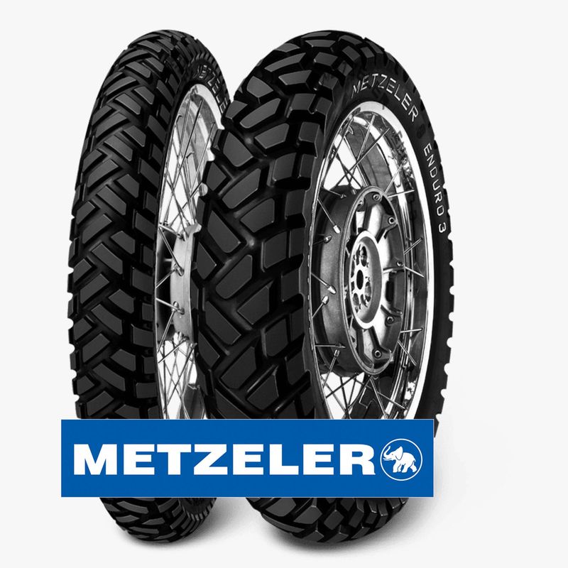 GENERICO - PAR DE LLANTAS METZELER SAHARA ENDURO3 90-90-19 y 120-90-17
