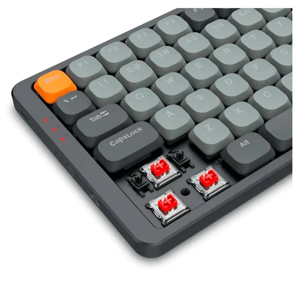 REDRAGON - Teclado Redragon Azure K652GG RGB-PRO  Wireless, 75%, Switch Rojo