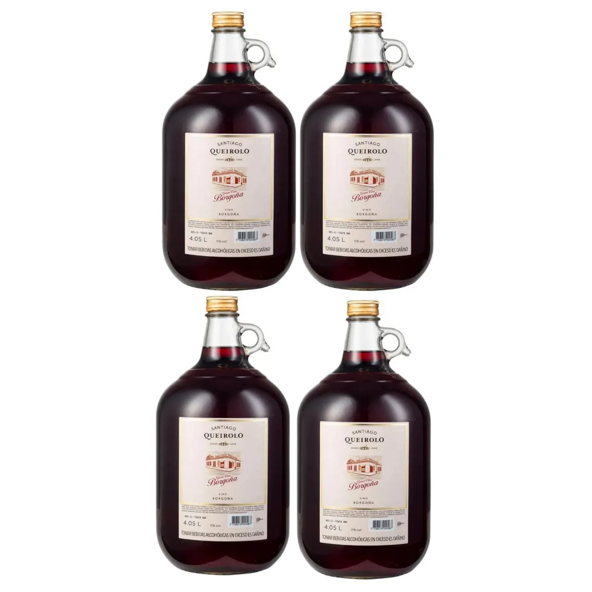 SANTIAGO - Vino Santiago Queirolo Borgoña 4L - 4 UND