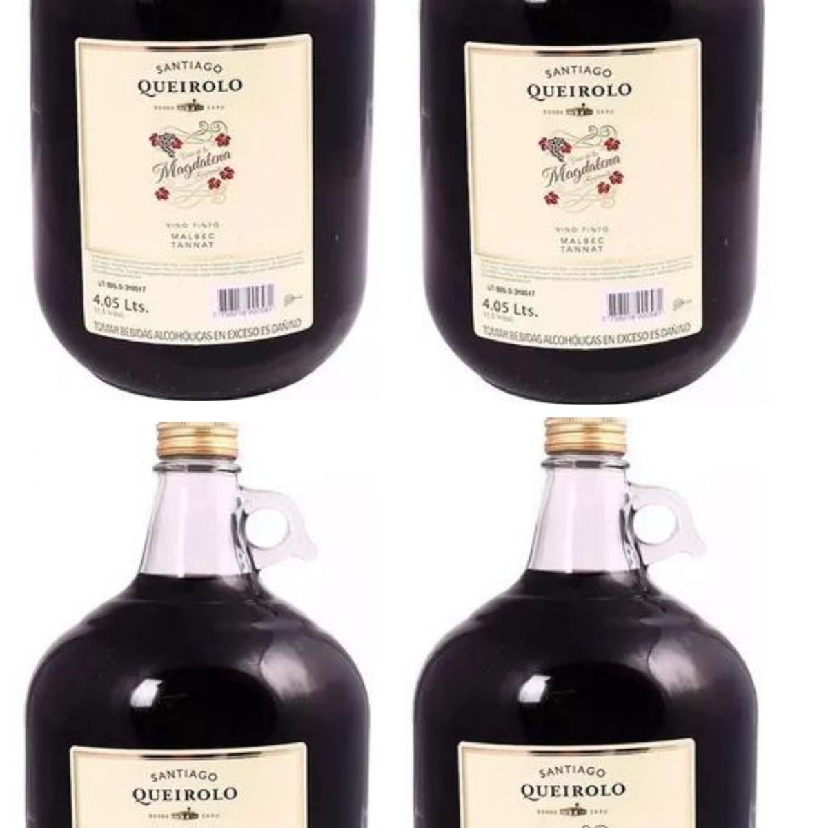 SANTIAGO - Vino Santiago Queirolo Magdalena 4L - 4 UND