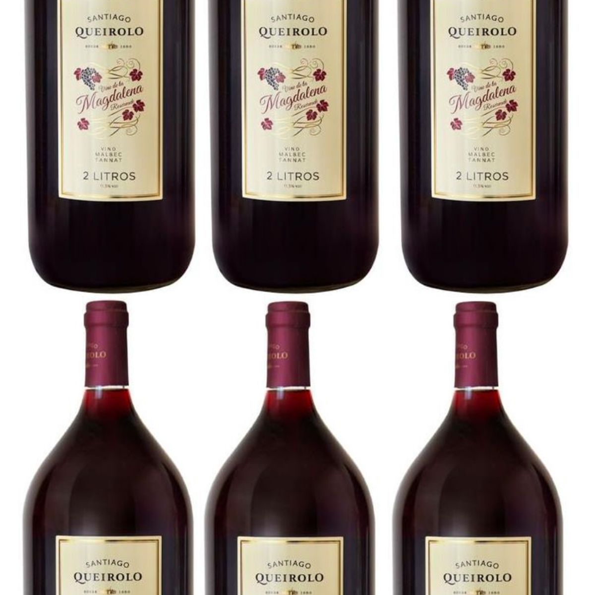 SANTIAGO - Vino Santiago Queirolo Magdalena 2L - 6 UND