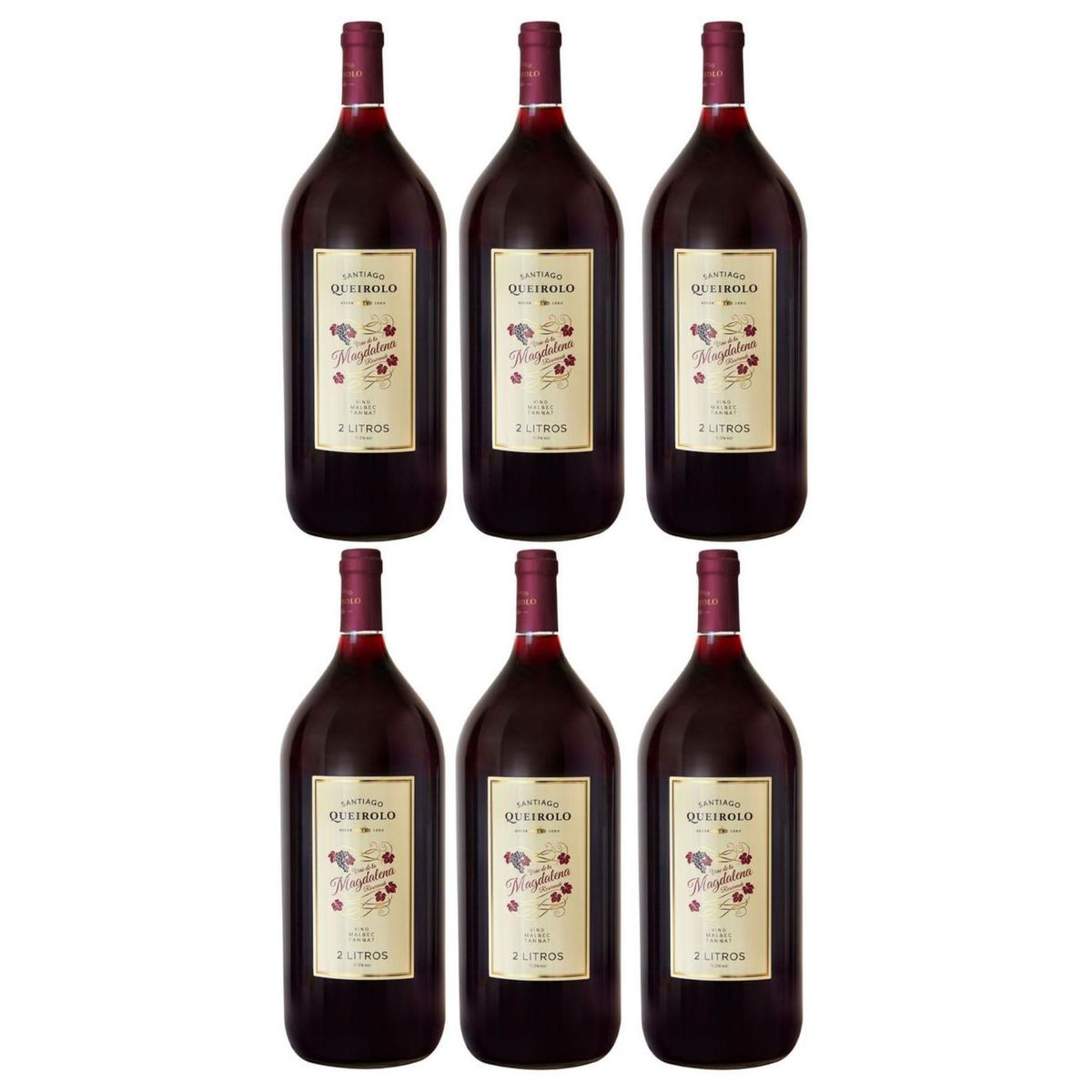 SANTIAGO - Vino Santiago Queirolo Magdalena 2L - 6 UND