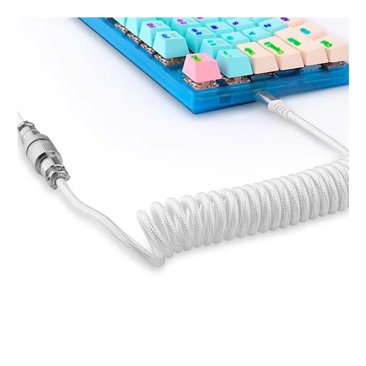 REDRAGON - Cable Redragon Coiled A115B BLACK USB-C, Nylon Trenzado, 160 cm