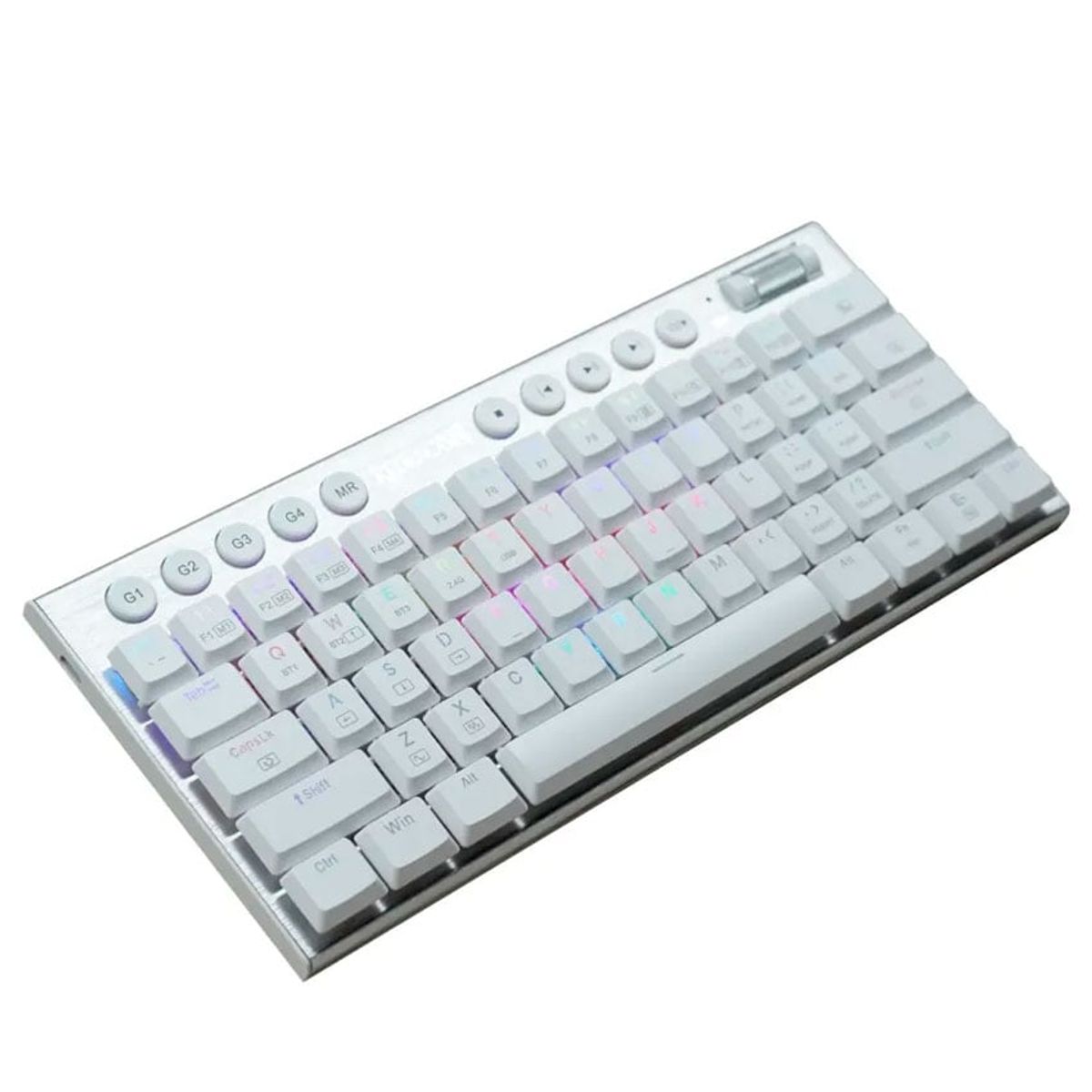 REDRAGON - Redragon HORUS K632-RGB  Teclado Mecánico 60% Blanco, Red Switch, RGB