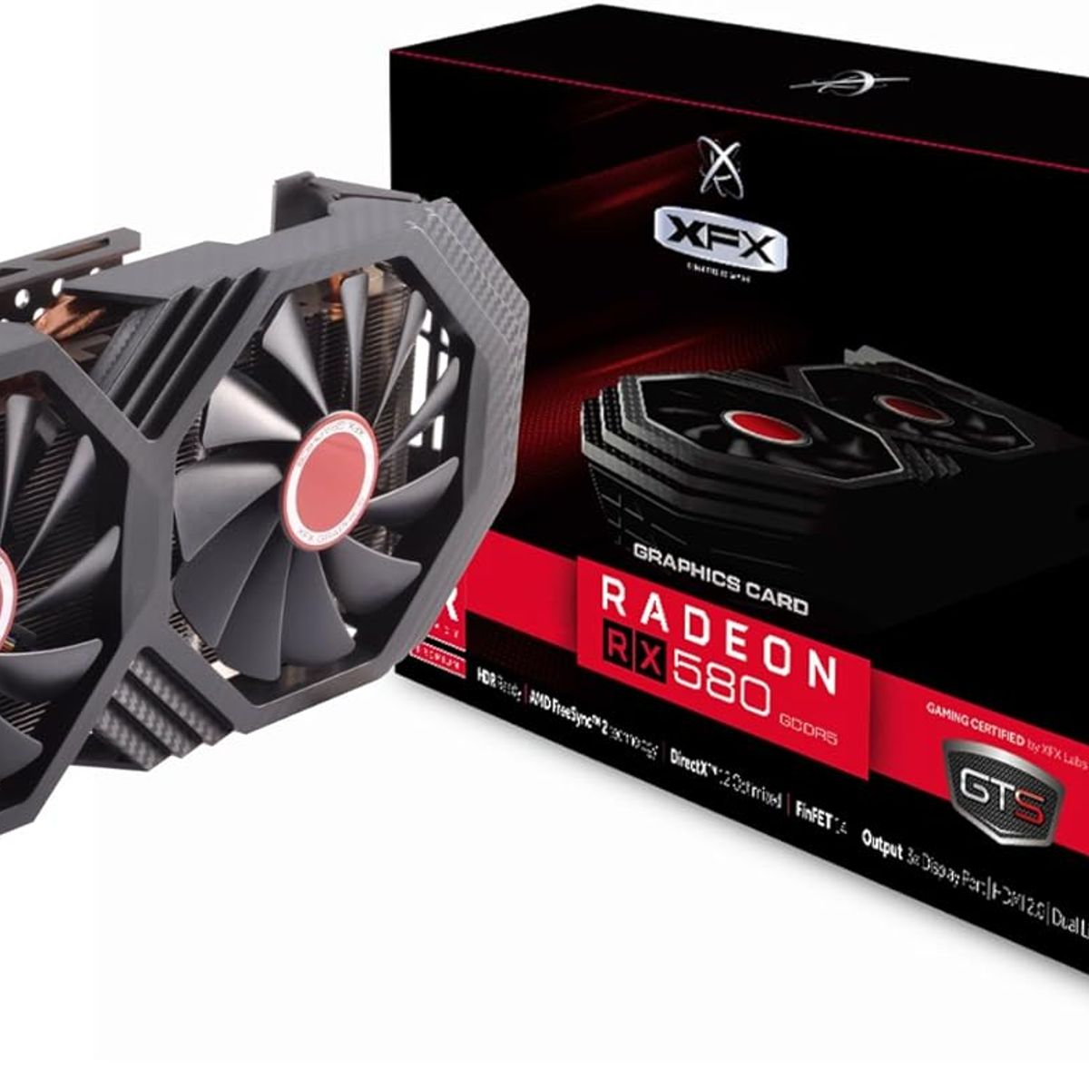 XFX - Tarjeta de video XFX AMD Radeon RX 580 GTS XXX Edition 8 GB GDDR5
