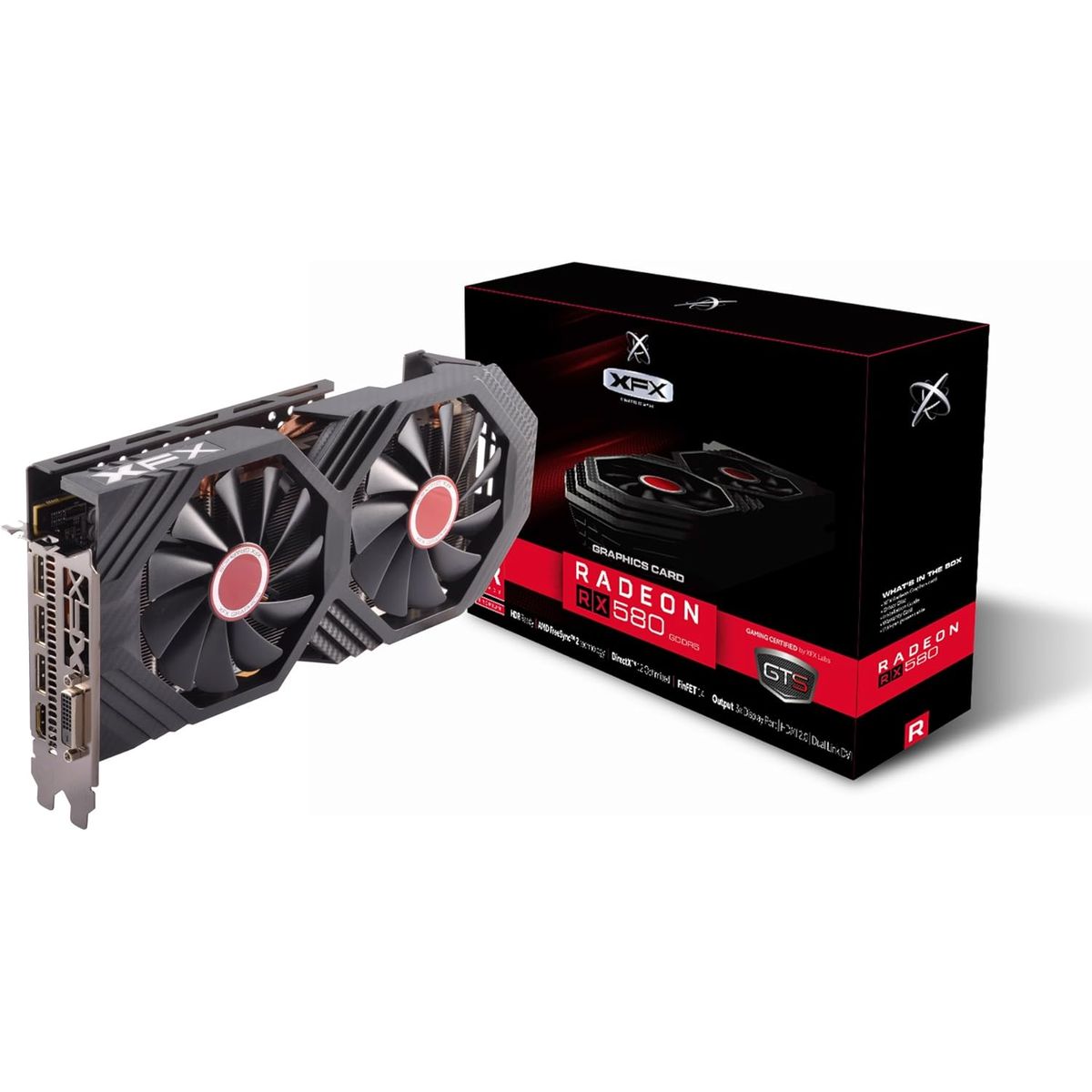 XFX - Tarjeta de video XFX AMD Radeon RX 580 GTS XXX Edition 8 GB GDDR5