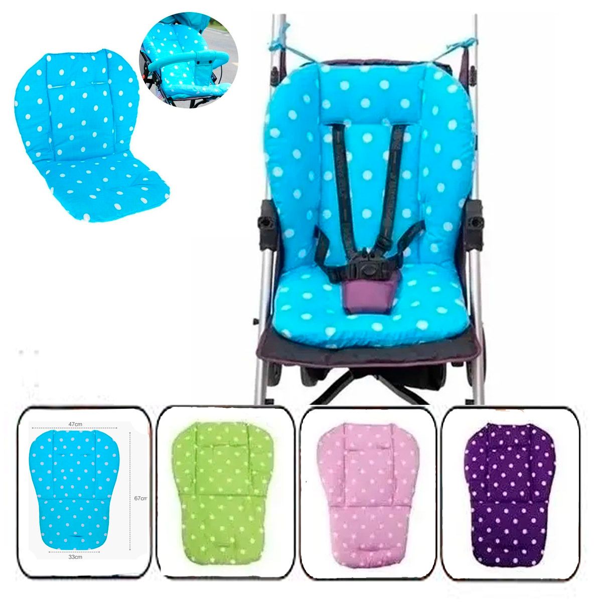 GENERICO - Cojín para Asiento de coche y Silla de Bebé Niño