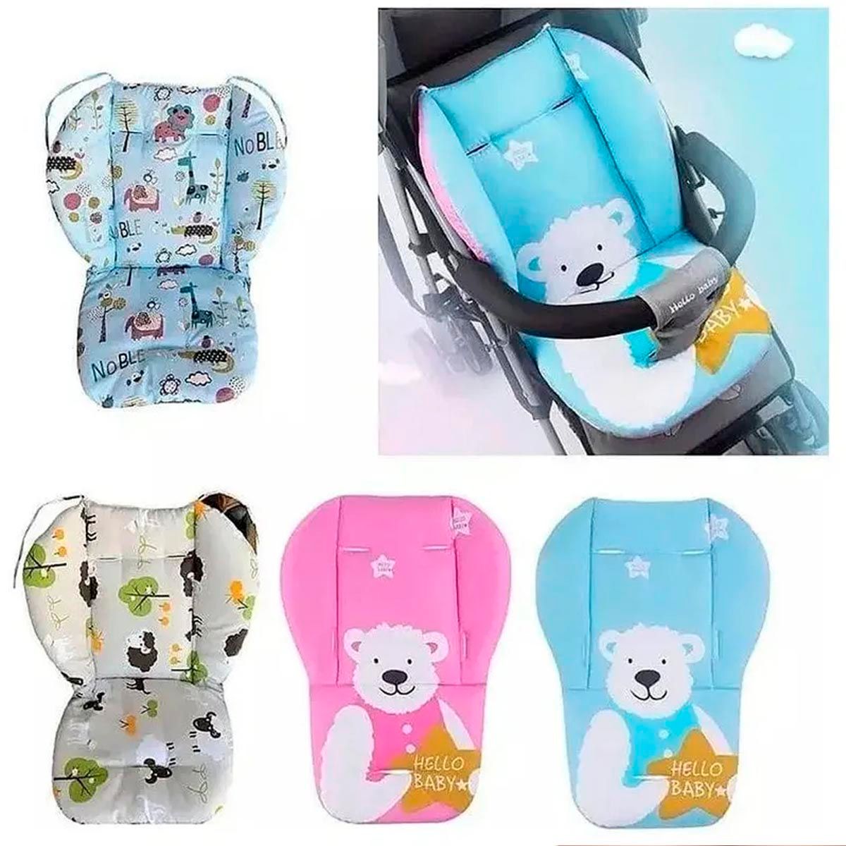GENERICO - Cojín para Asiento de coche y Silla de Bebé Niño
