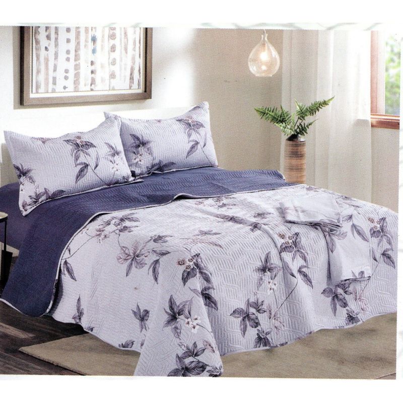 MINGDA - Set Cubrecama 1.5 Pz + Sabanas + Funda 100% Algodón