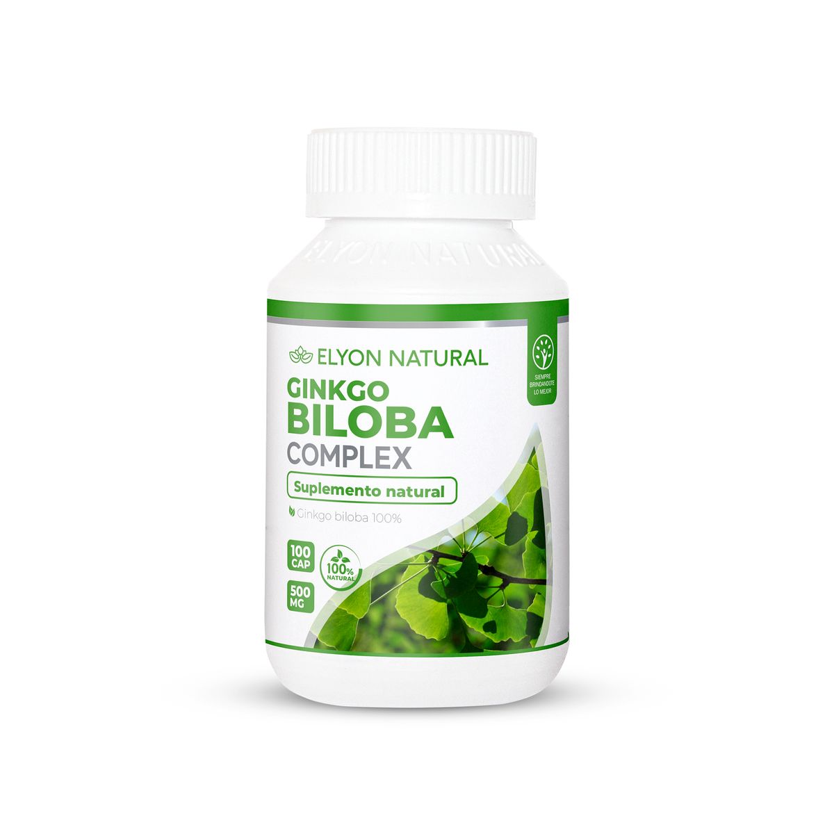 GENERICO - Ginco Biloba 500mg Elyon Natural Mejora Circulación 100 Capsulas
