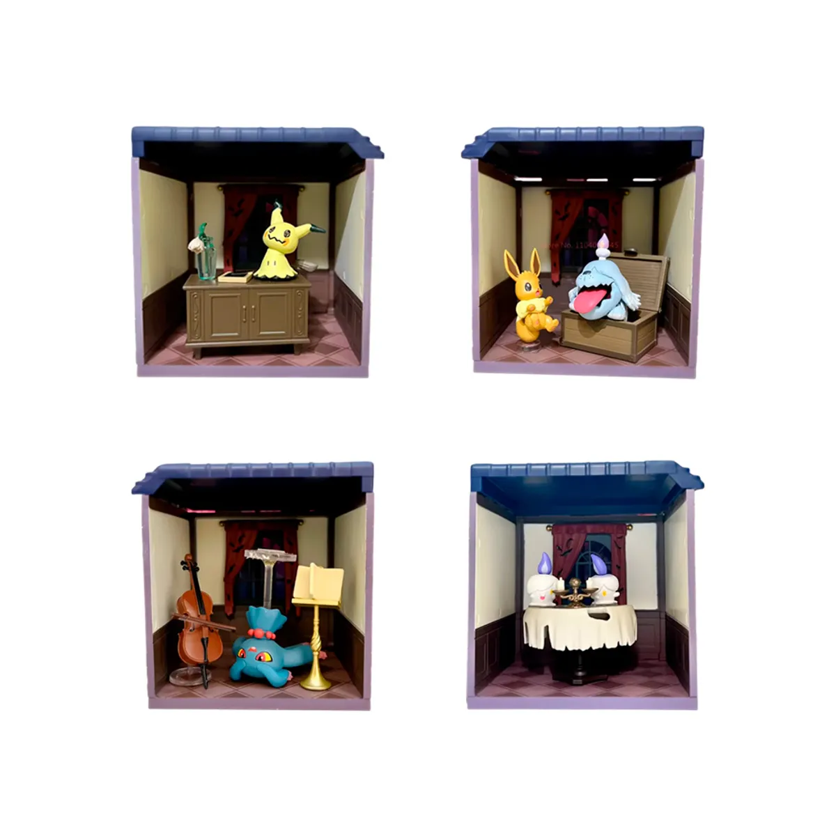 POKEMON - Pokemon Re Ment Midnight Mansion 2 Set Completo