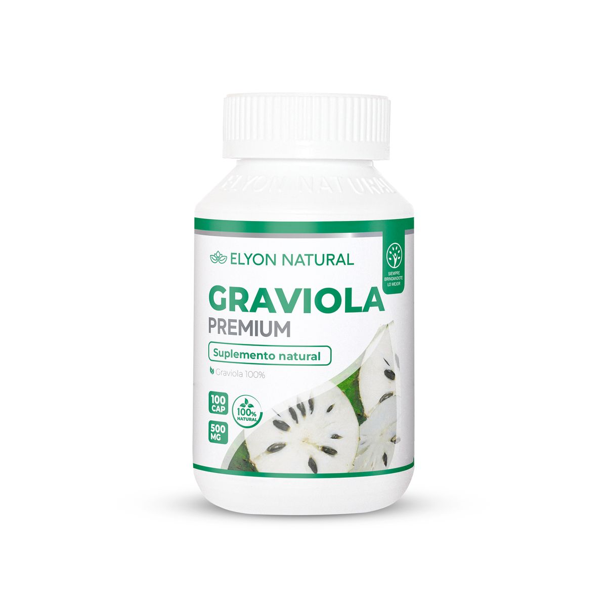 GENERICO - Graviola Premium 500mg Elyon Natural Eleva Defensas 100 Capsulas