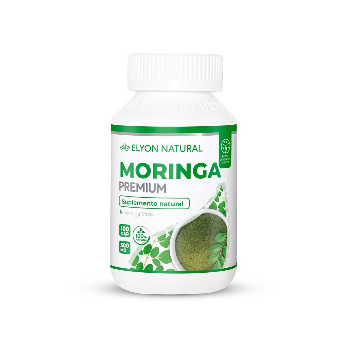 GENERICO - Moringa Premium 500mg Elyon Natural 100 Capsulas