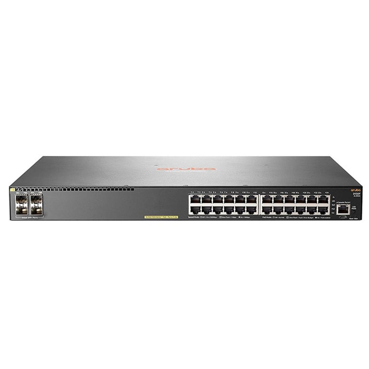 HP - Switch HPE Aruba 2930F 24 RJ-45 GbE 4 SFP+ 1-10GbE PoE