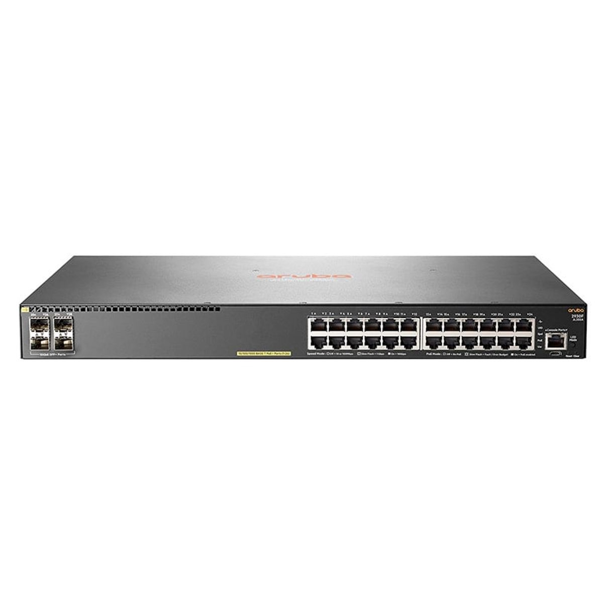 HP - Switch HPE Aruba 2930F 24 RJ-45 GbE 4 SFP+ 1-10GbE PoE