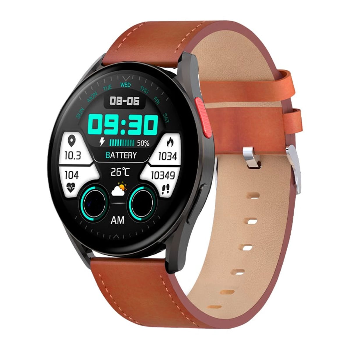 TEROS - Reloj inteligente TEROS TE-8081B 1 43 AMOLED bluetooth negro