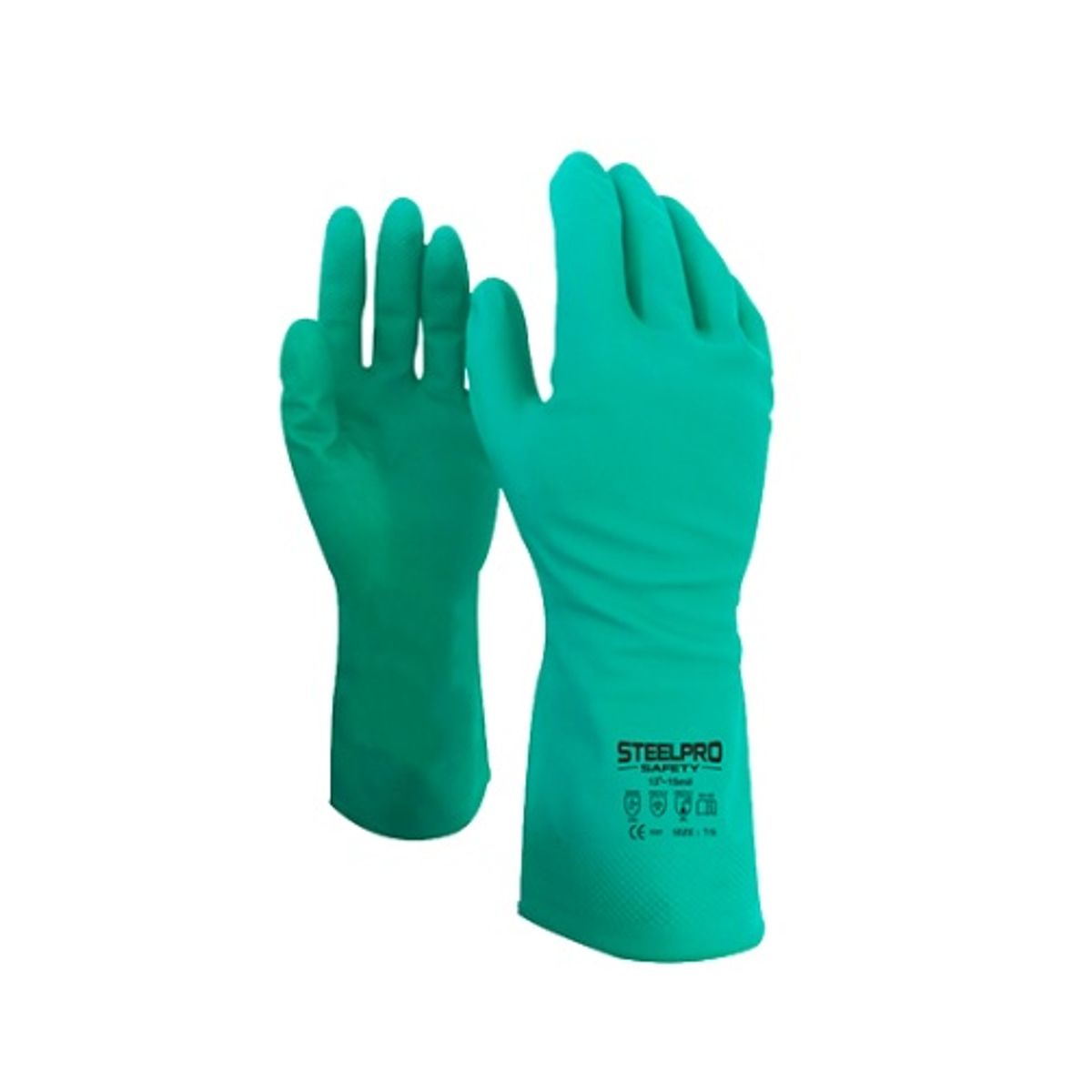 STEELPRO - GUANTE DE JEBE NITRILO DE 13" - Pack x 12