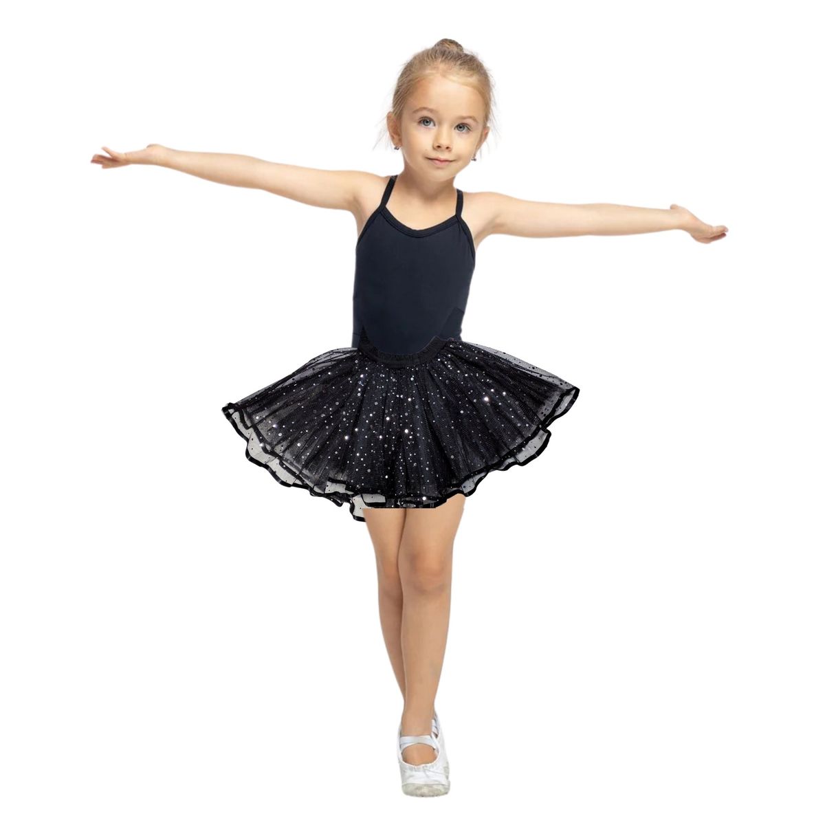 NACIONAL - Tutú Dos Capas para Ballet - Negro