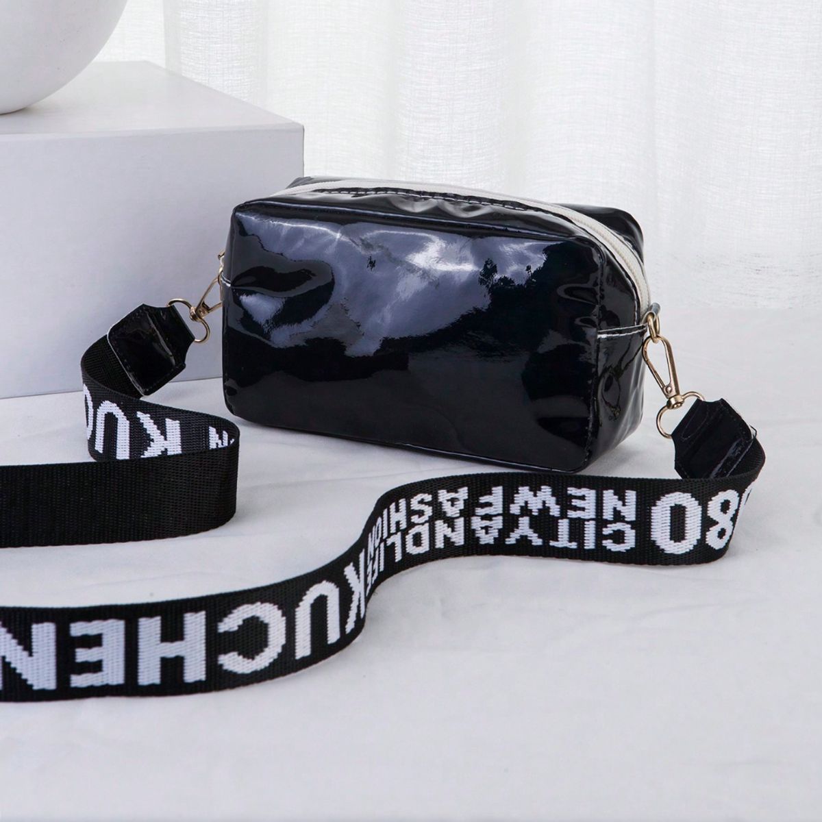 KAST PE - Cartera Neceser Holográfico Impermeable Opal Black